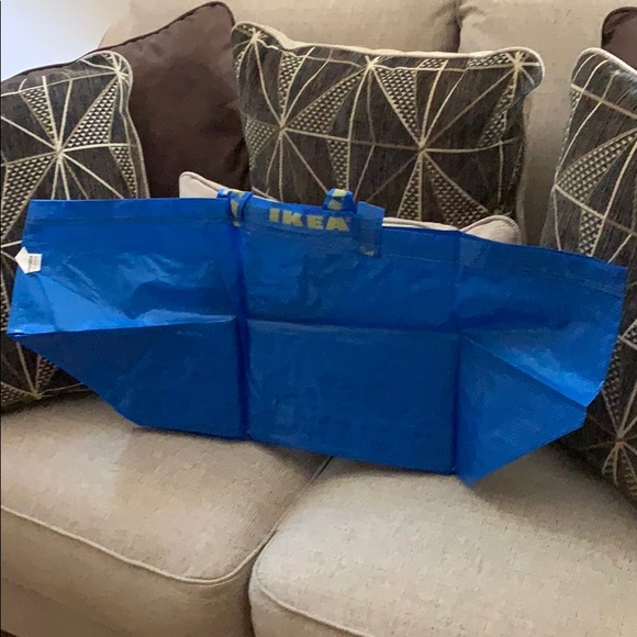 5 Ikea sturdy carrying plastic bags spring clean organizer holiday shopping - Picture 4 of 8